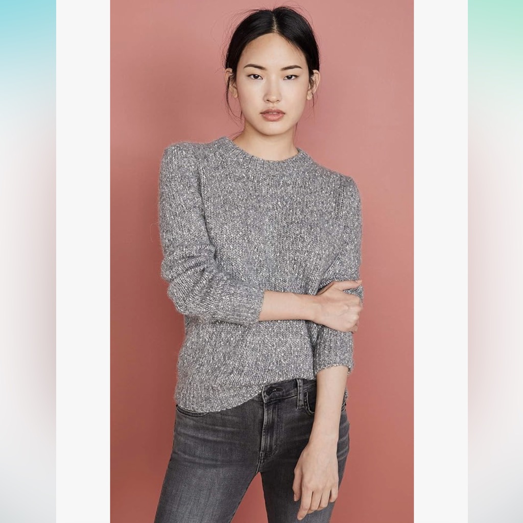 Theory Speckled Crew Sweater (Size S)
